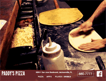 Tablet Screenshot of paddyspizza.com